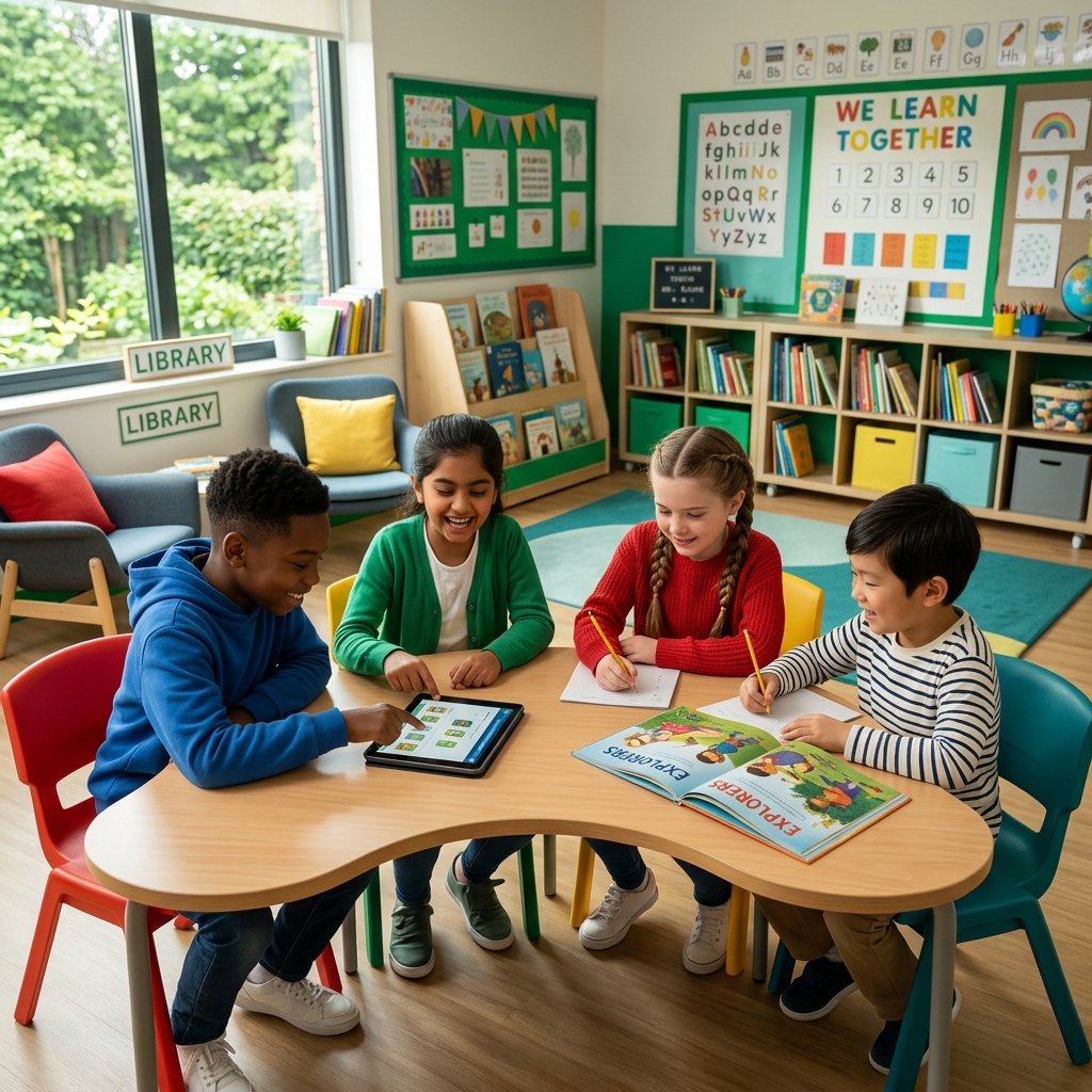 Enfants apprenant chez Compass
